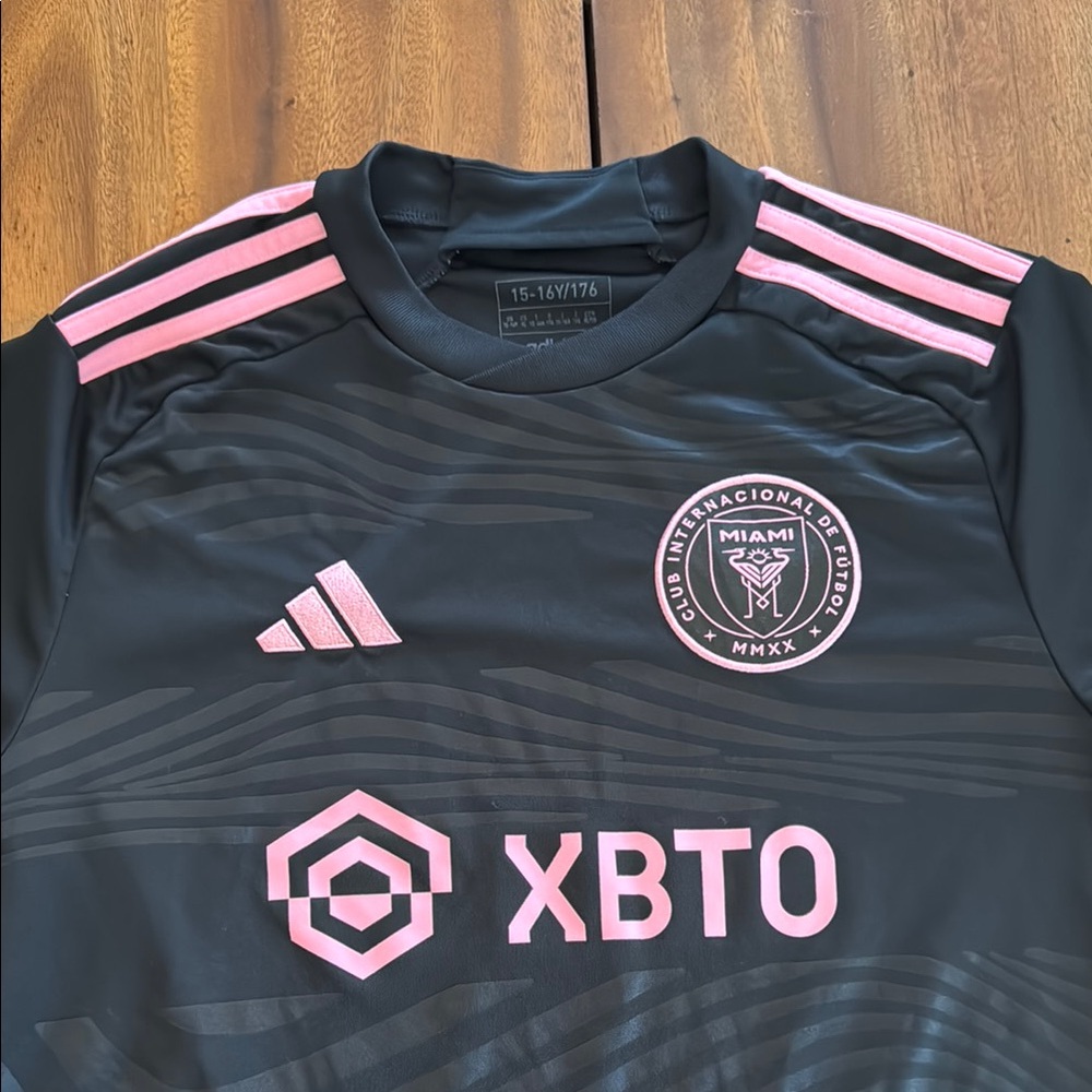 XBTO official Adidas Black and Pink Soccer Jersey